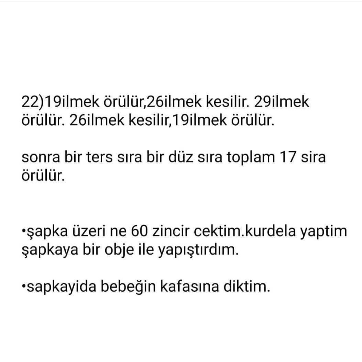 ESTİVA BEBEK ÖRNEĞİ TAM TALİMAT