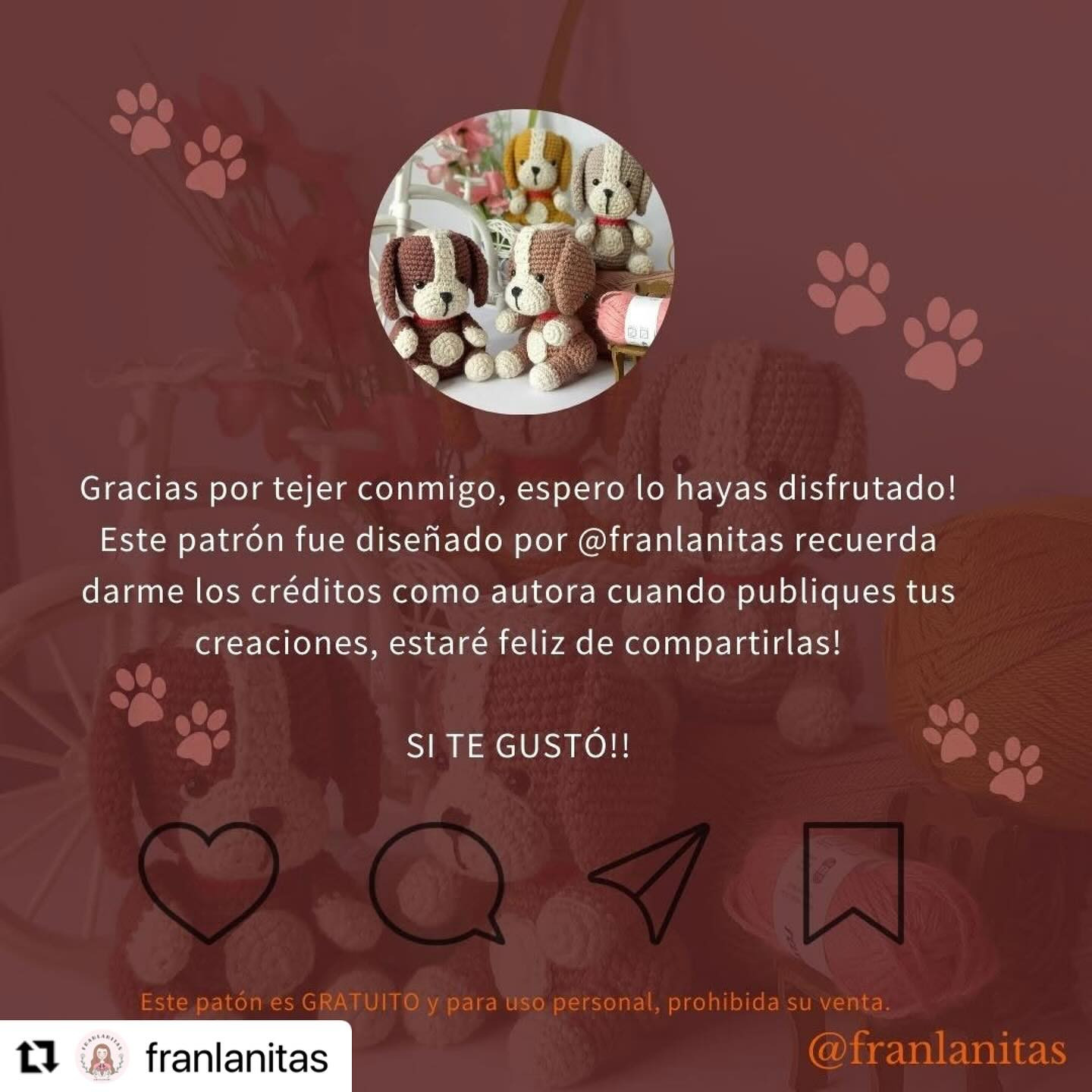 Fiesta de Cachorros: Patrón de Ganchillo Gratis
