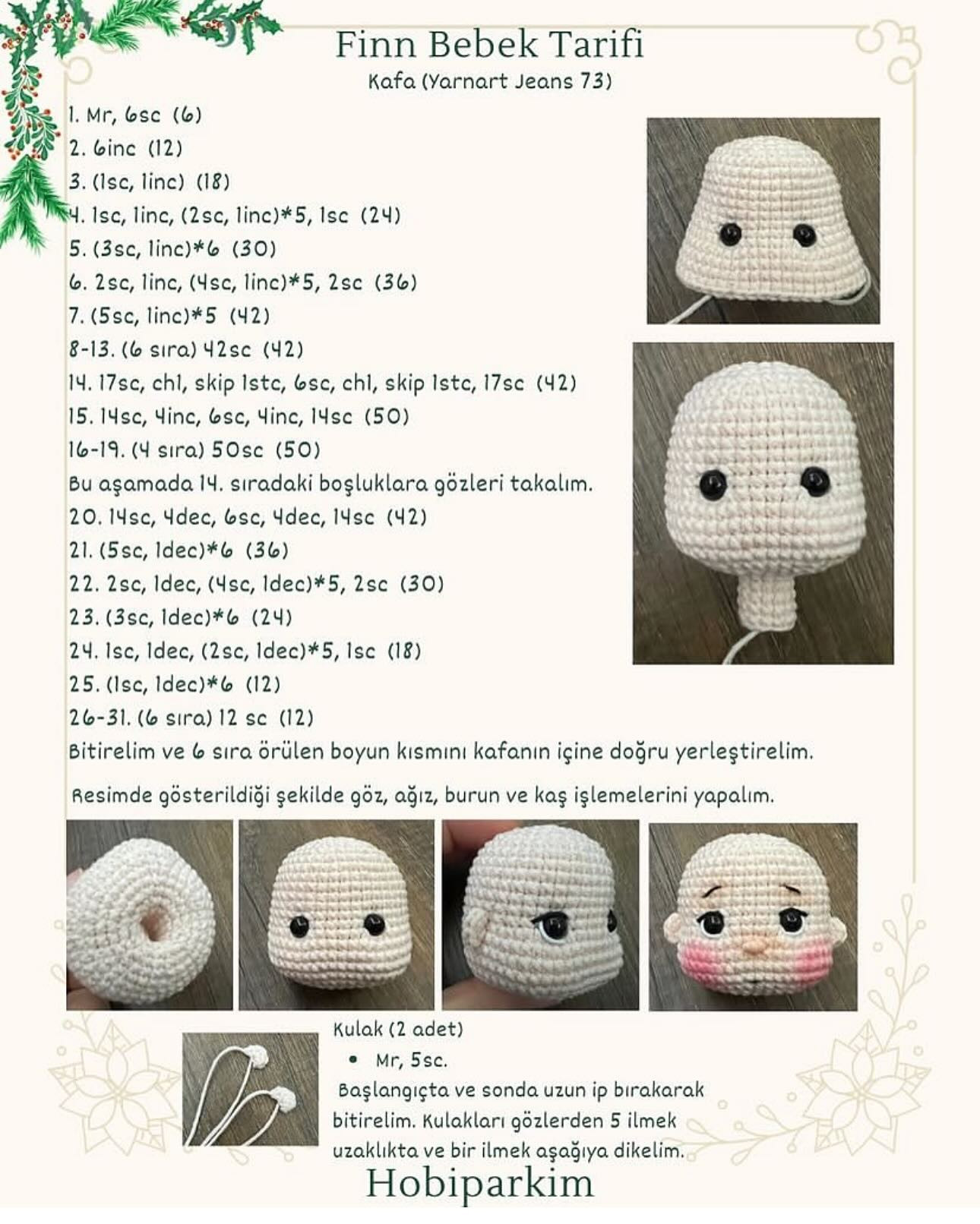 Finn Bebek Amigurumi Yapımı