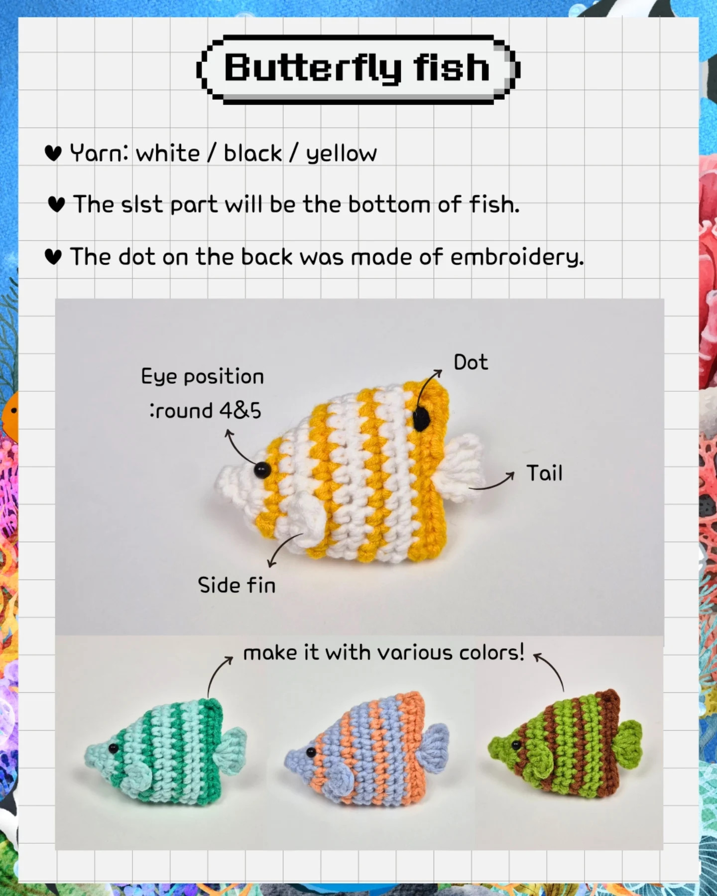 Five Free Crochet Fish Patterns