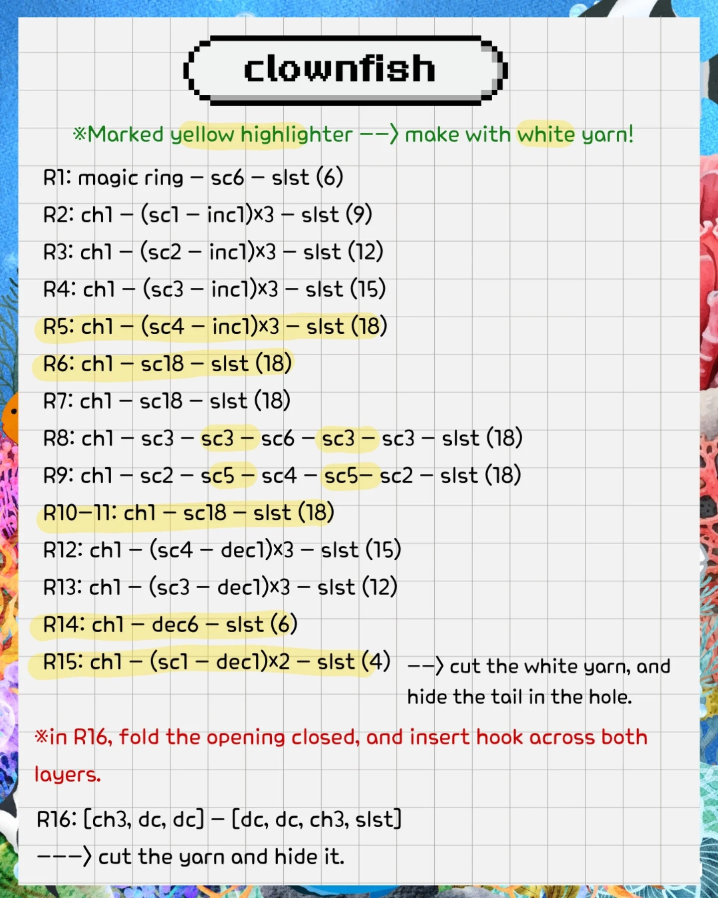 Five Free Crochet Fish Patterns