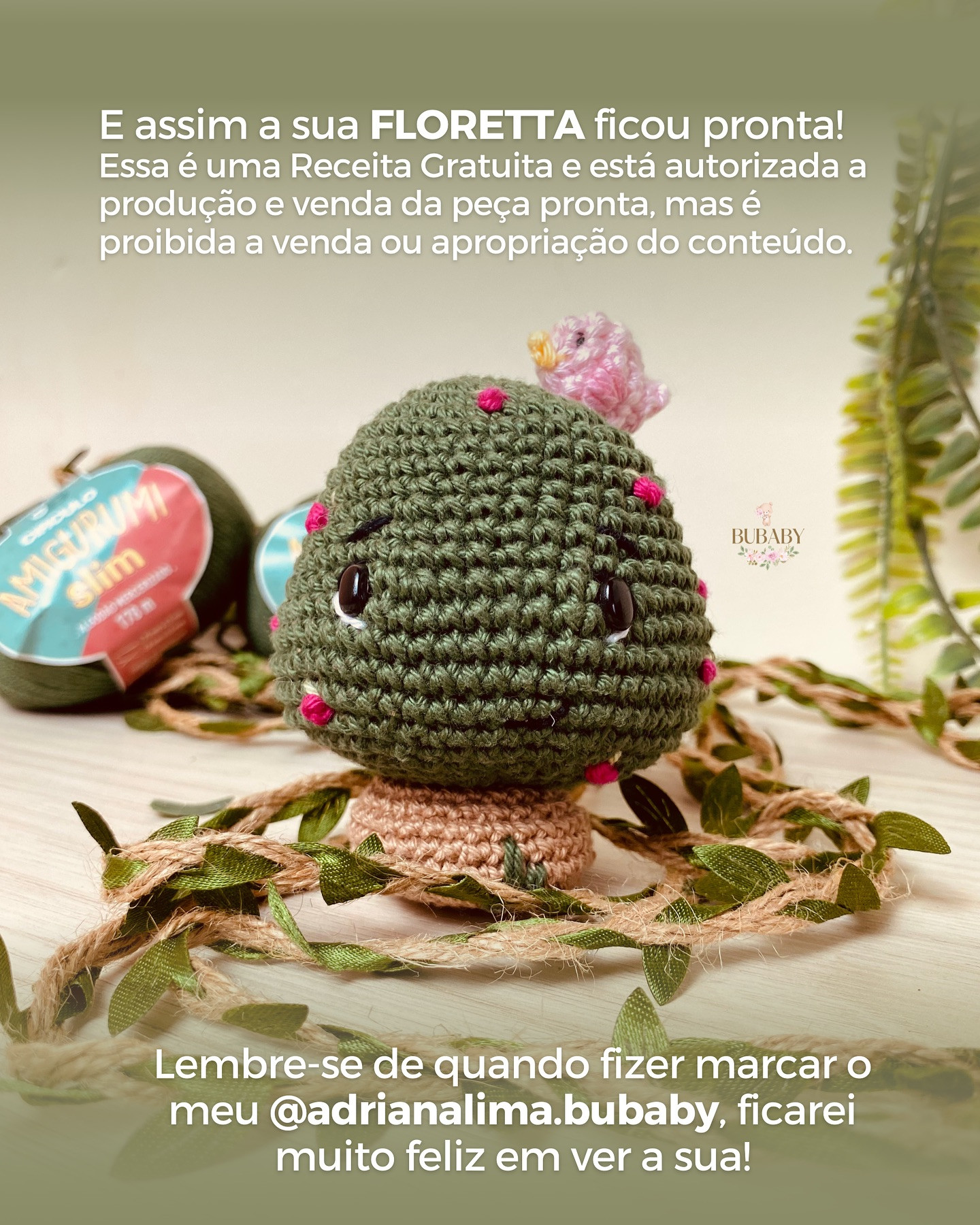 Floretta: Gráfico de amigurumi de cacto grátis!