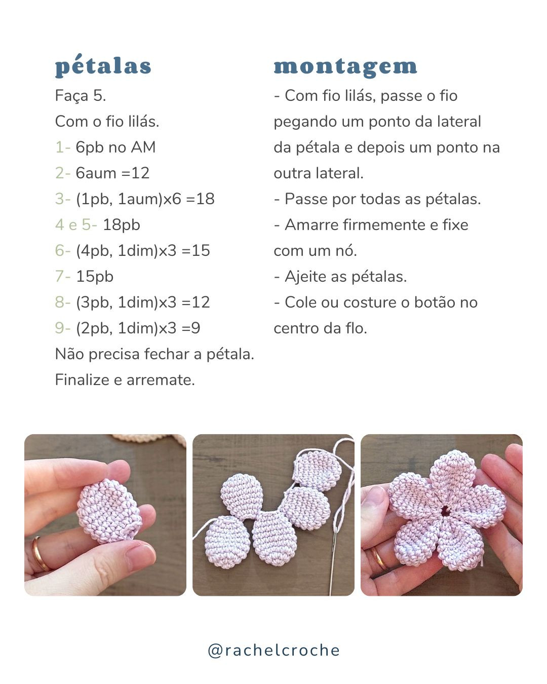 Florzinha e Borboleta: Gráfico de Crochê Grátis