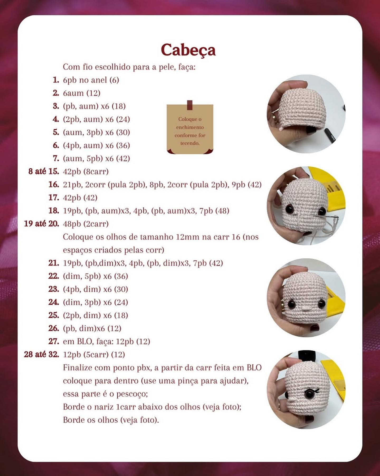 Folía: Gráfico de Amigurumi Grátis para Fazer