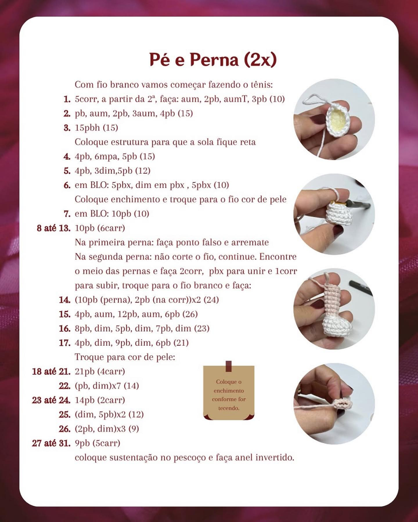 Folía: Gráfico de Amigurumi Grátis para Fazer
