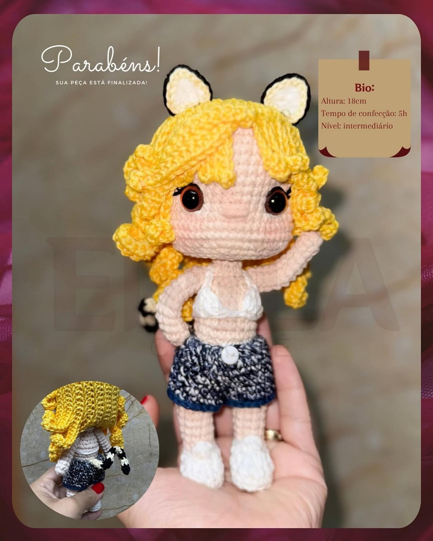 Folía: Gráfico de Amigurumi Grátis para Fazer