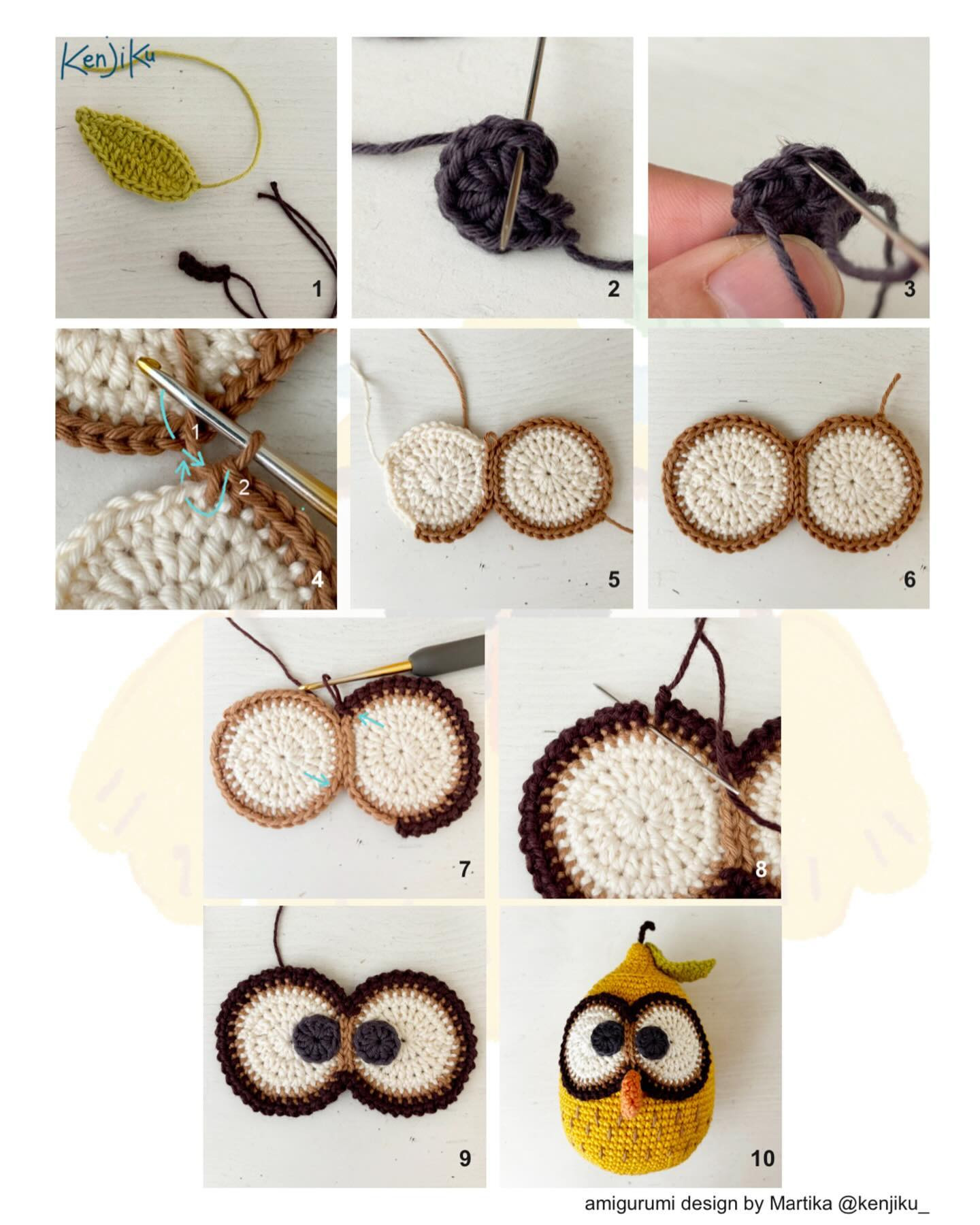 Free Amigurumi Owl Lemon Pattern