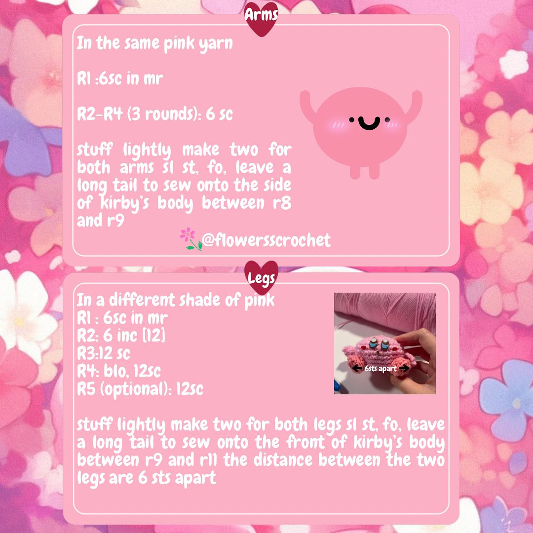 ❣️Free Bunny Kirby Pattern out now❣️ <(˶ᵔᵕᵔ˶)>