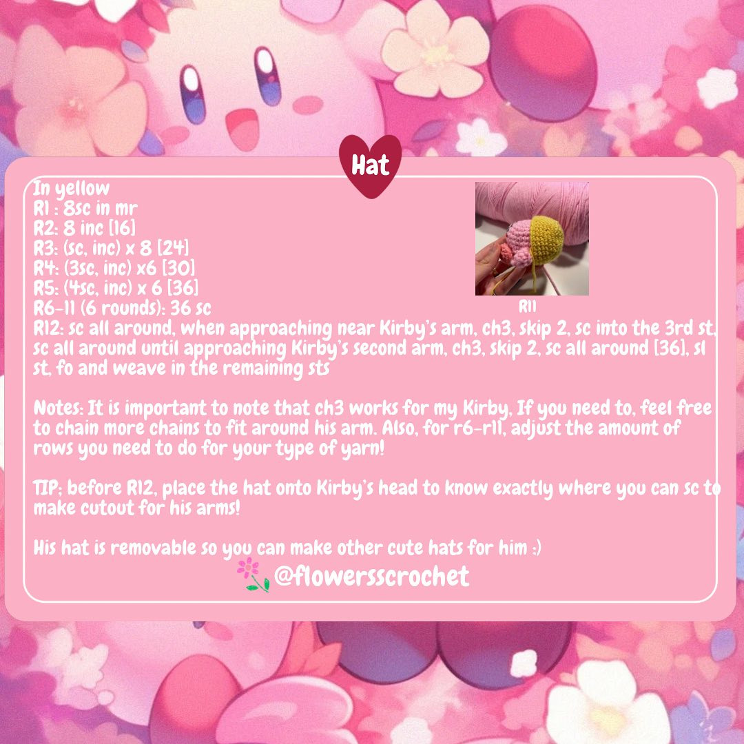 ❣️Free Bunny Kirby Pattern out now❣️ <(˶ᵔᵕᵔ˶)>