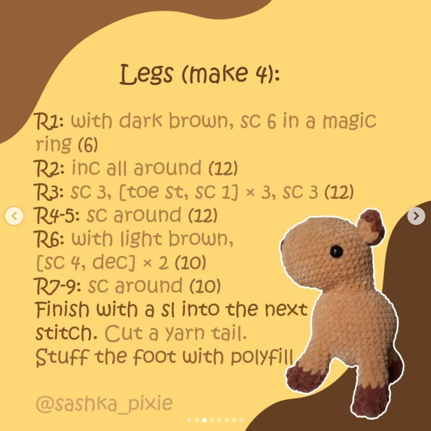 Free Capybara Crochet Pattern