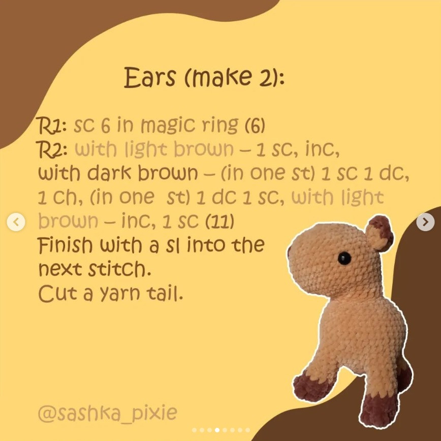 Free Capybara Crochet Pattern