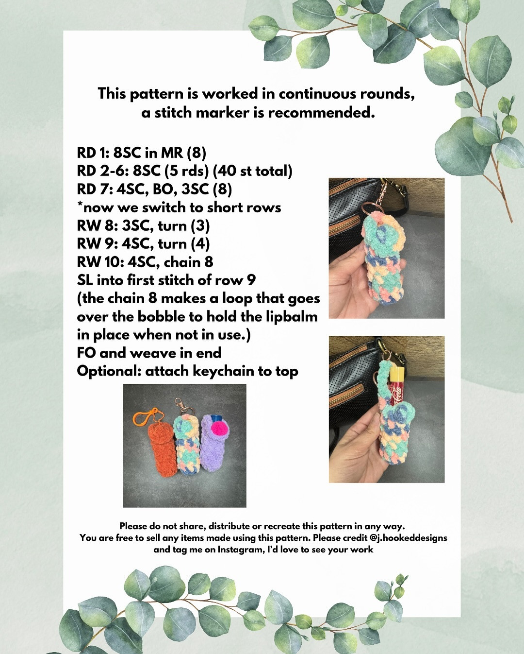 Free Chunky Crochet Lip Balm Holder Pattern