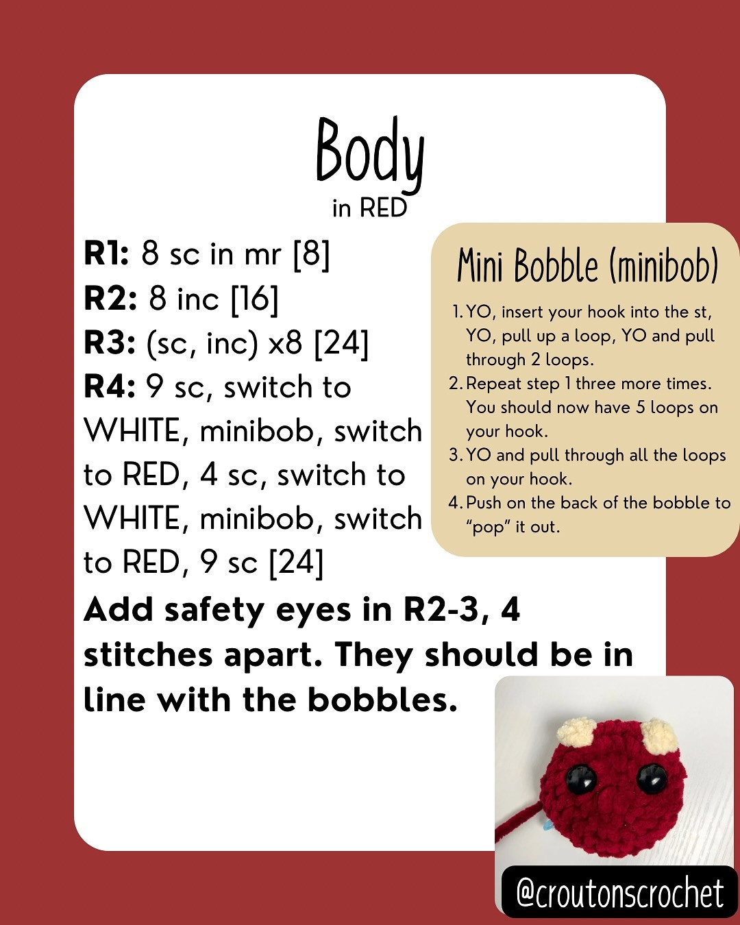 Free Cowbernet Sauvignon Crochet Pattern