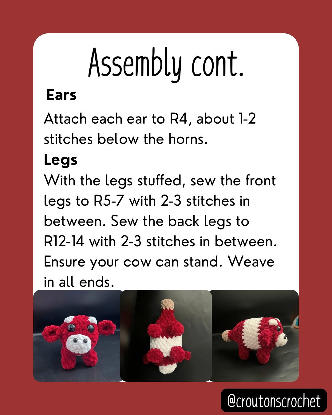 Free Cowbernet Sauvignon Crochet Pattern