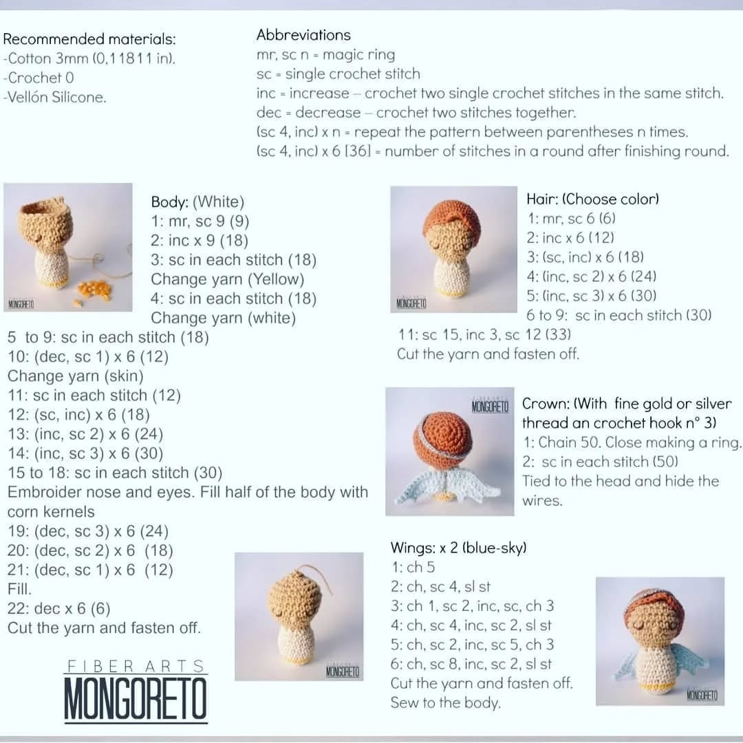 Free Crochet Angel Pattern: Adorable Amigurumi