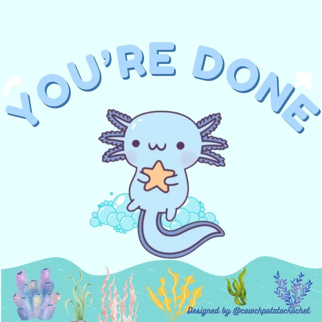 Free Crochet Axolotl Pattern