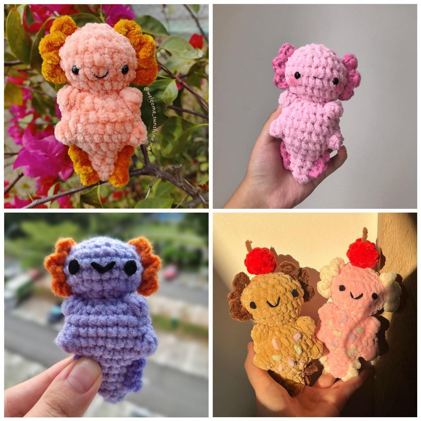 Free Crochet baby  Axolotl Pattern!