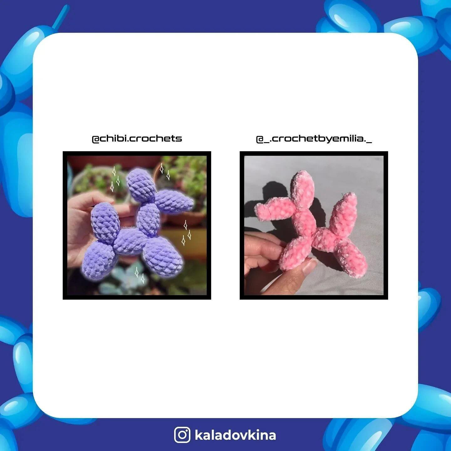Free Crochet Balloon Dog Pattern