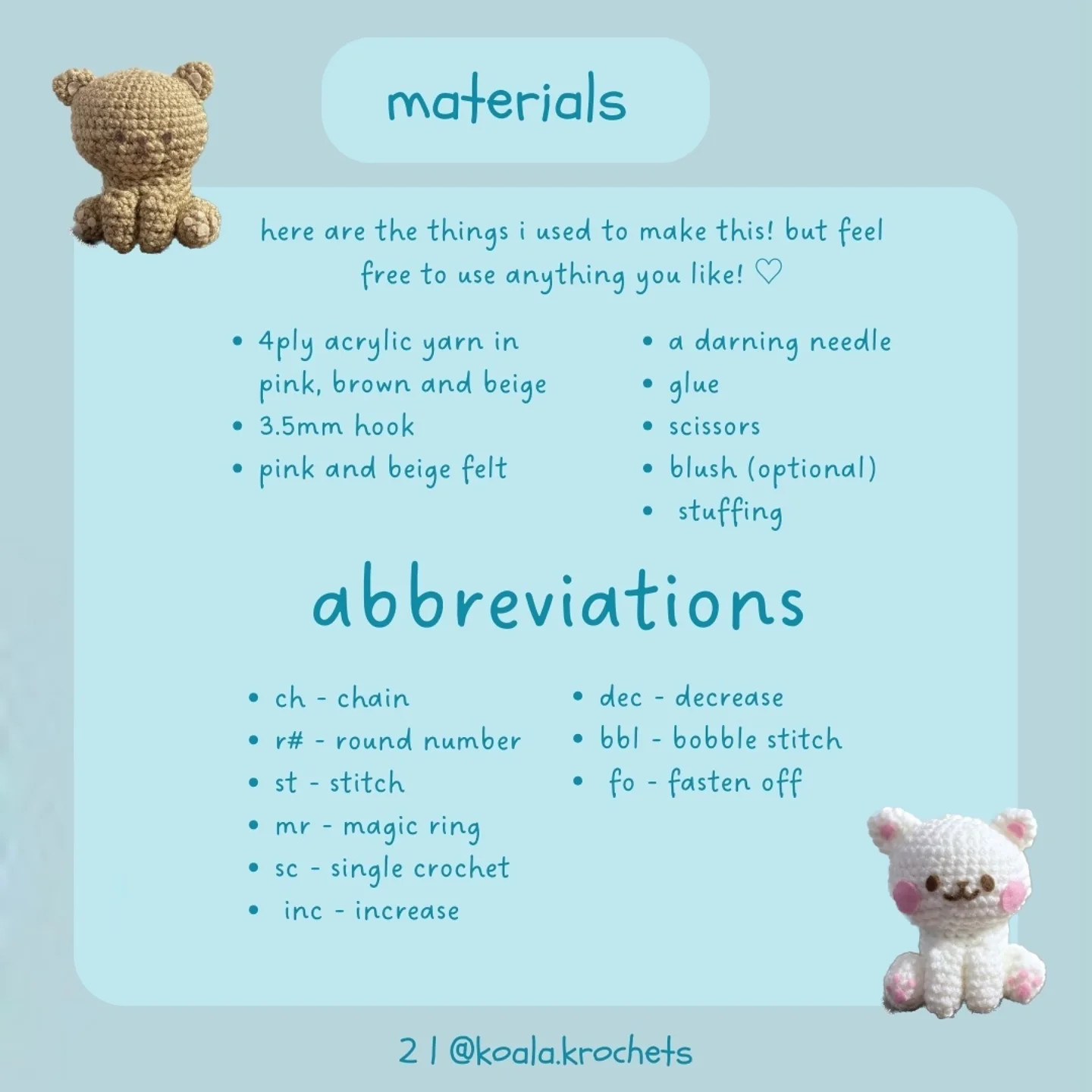 Free Crochet Bear Pattern: Adorable Amigurumi!