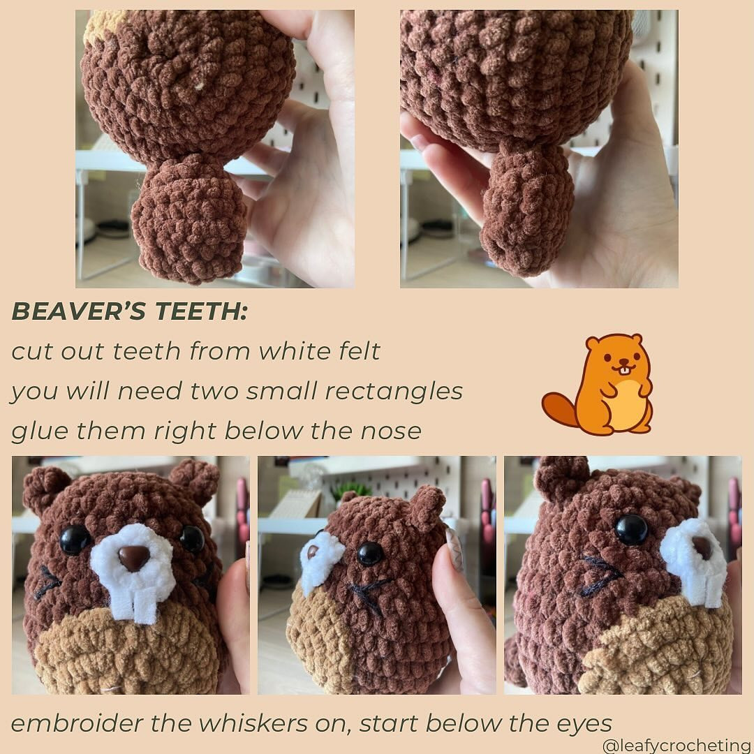 Free Crochet Beaver Pattern: Adorable Amigurumi