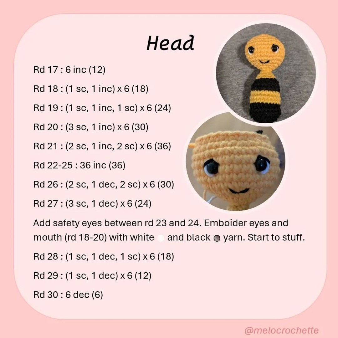 Free Crochet Bee Pattern: Adorable Amigurumi
