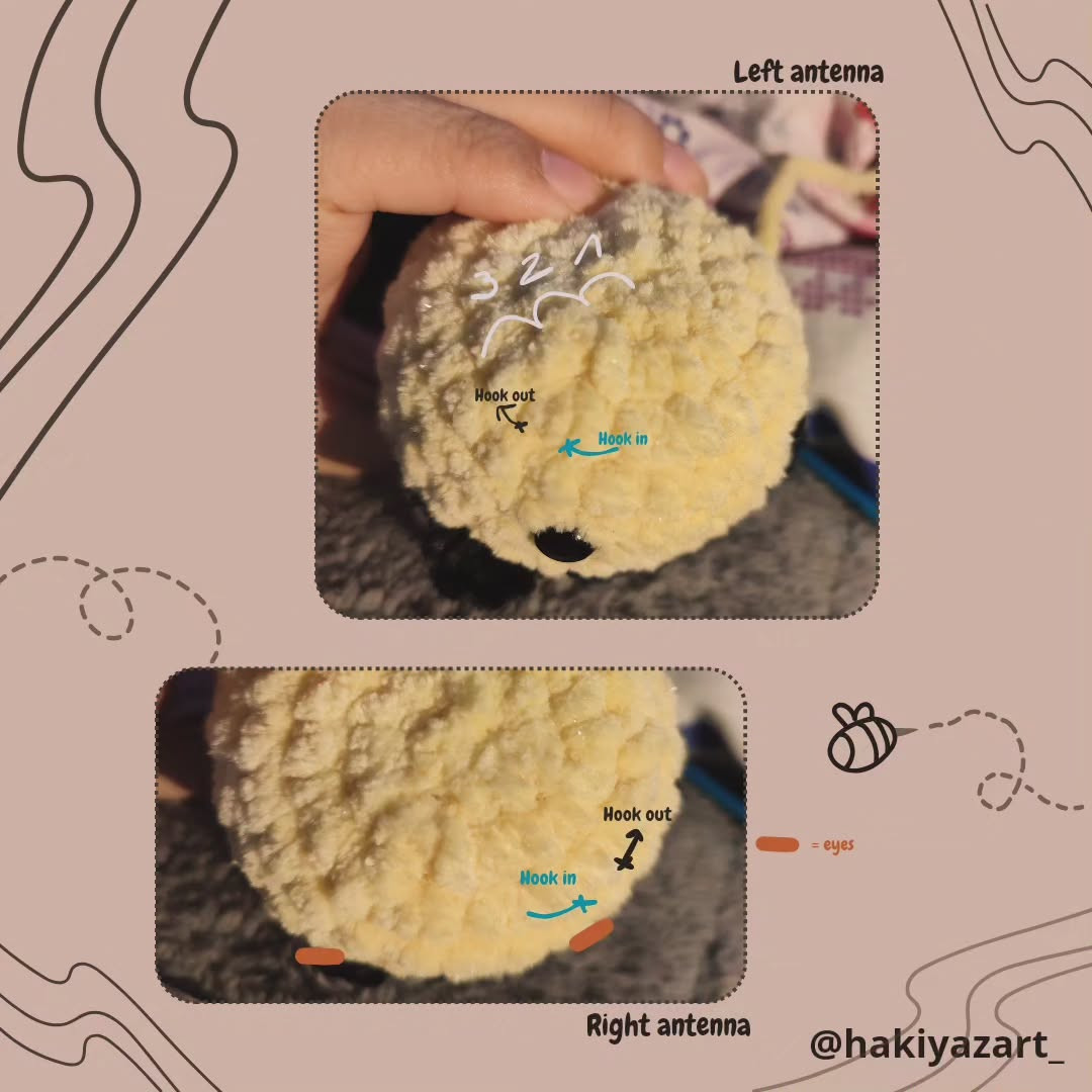 Free Crochet Bee Pattern: Low-Sew Amigurumi