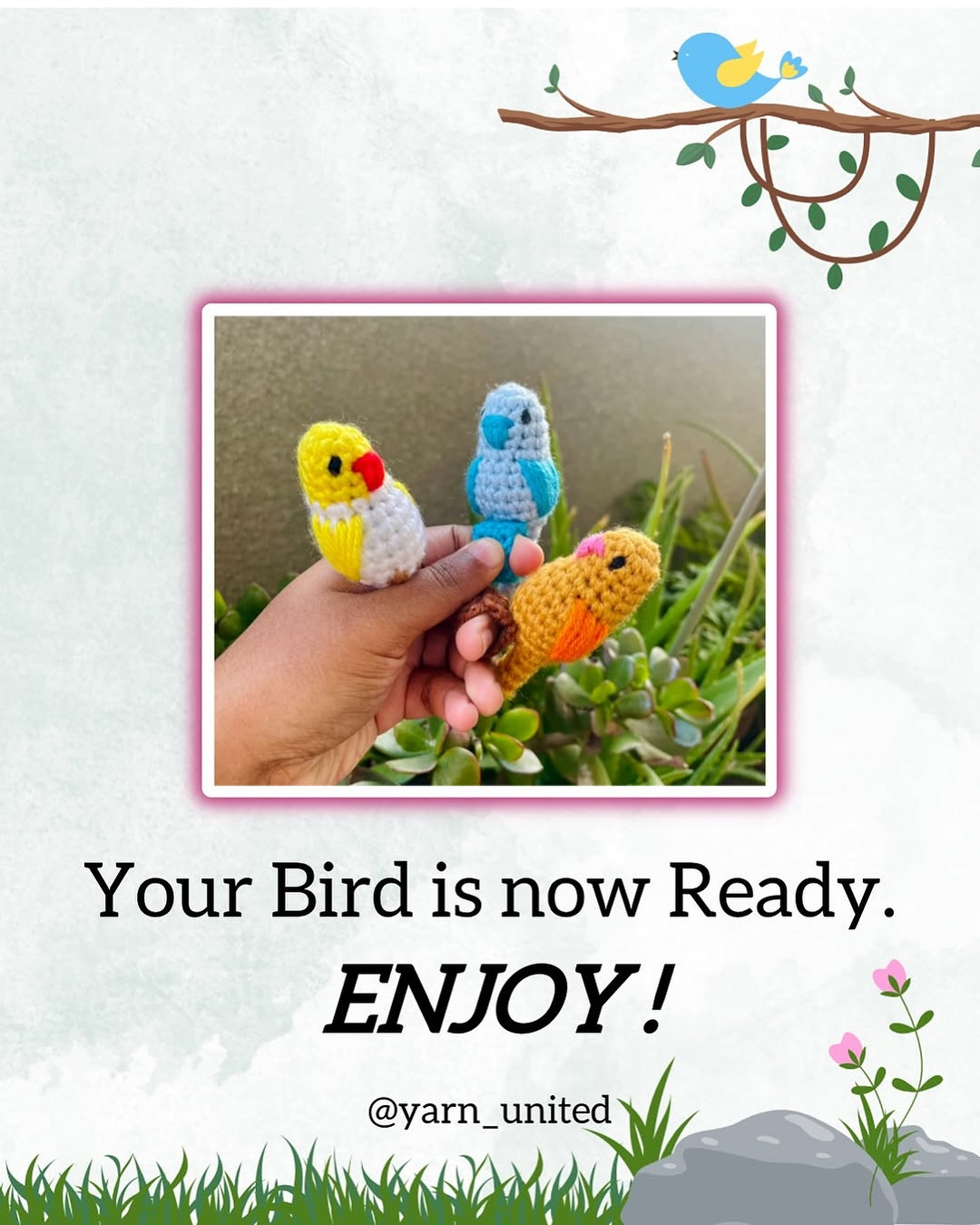 Free Crochet Bird Pattern: Adorable Three-Bird Set