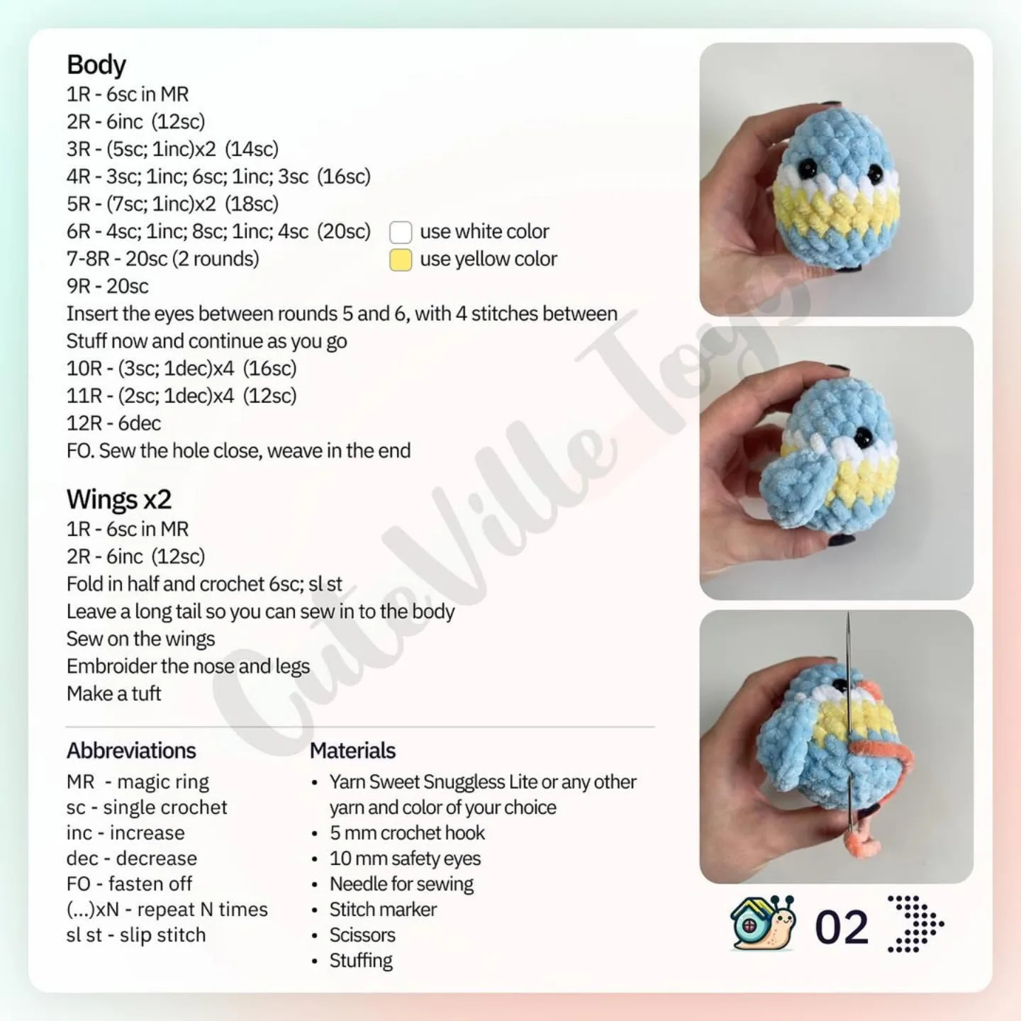 Free Crochet Bird Pattern: Fast & Easy
