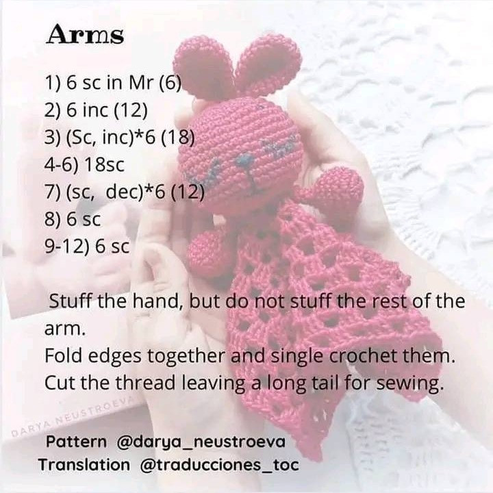 Free Crochet Bunny Lovey Pattern
