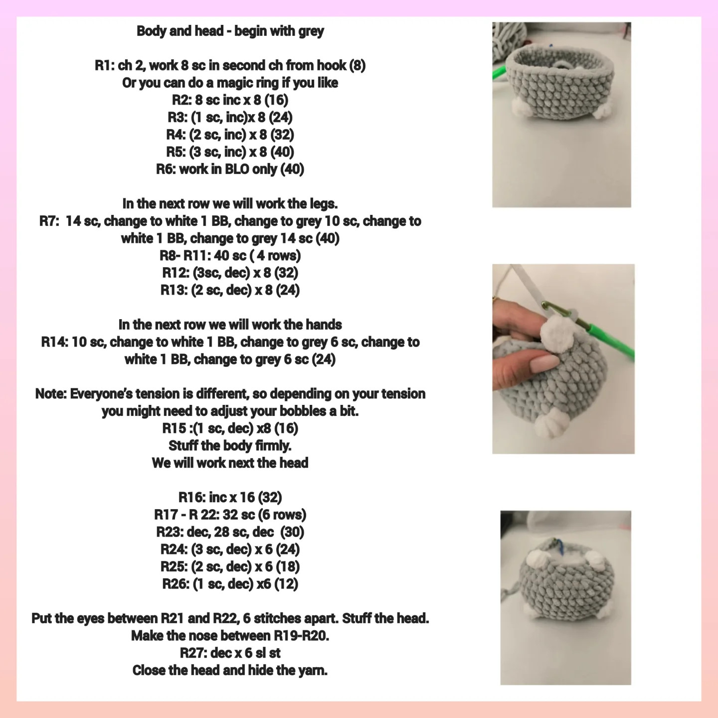 Free Crochet Bunny Pattern: Tester Appreciation