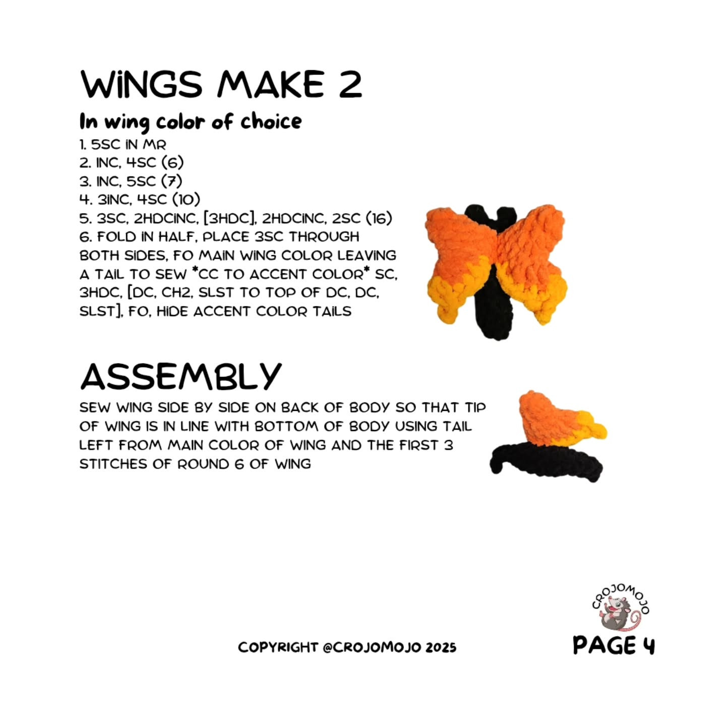 Free Crochet Butterfly Pattern Chart