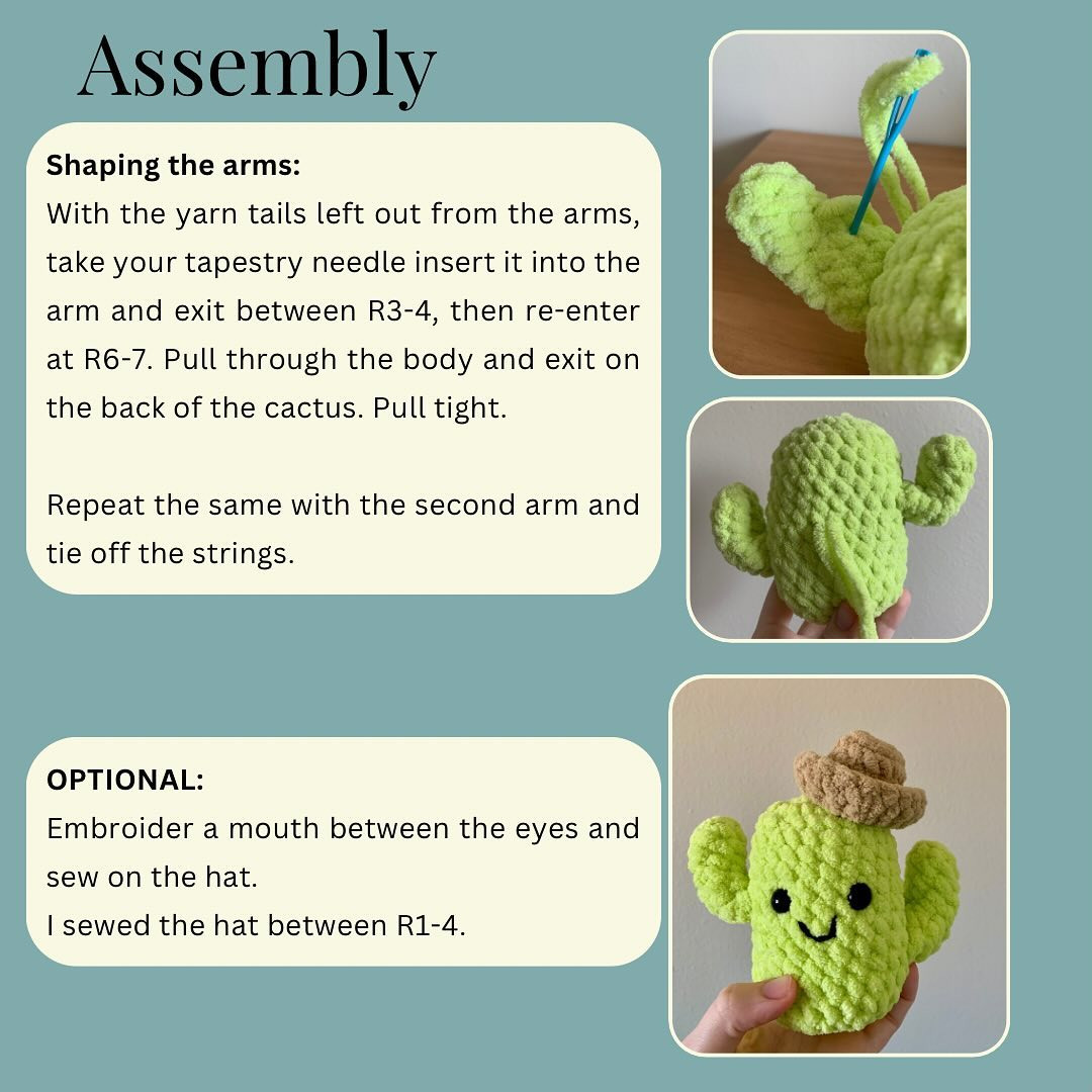 Free Crochet Cactus Pattern: Adorable Cowboy Hat