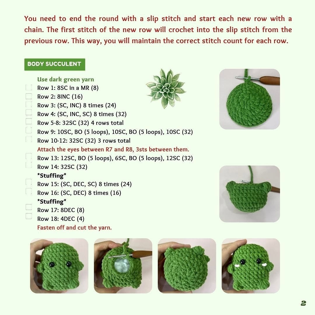 Free Crochet Cactus Pattern: Adorable Plant Pals