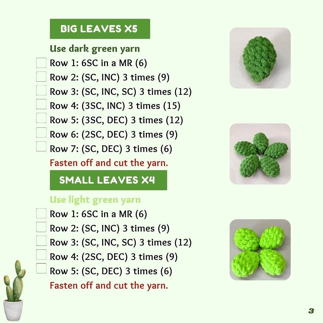 Free Crochet Cactus Pattern: Adorable Plant Pals