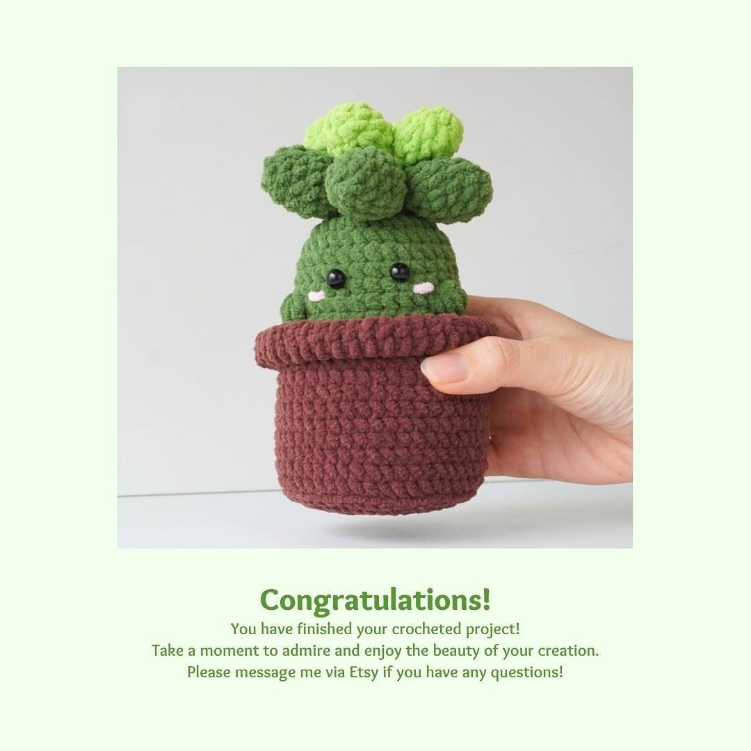 Free Crochet Cactus Pattern: Adorable Plant Pals