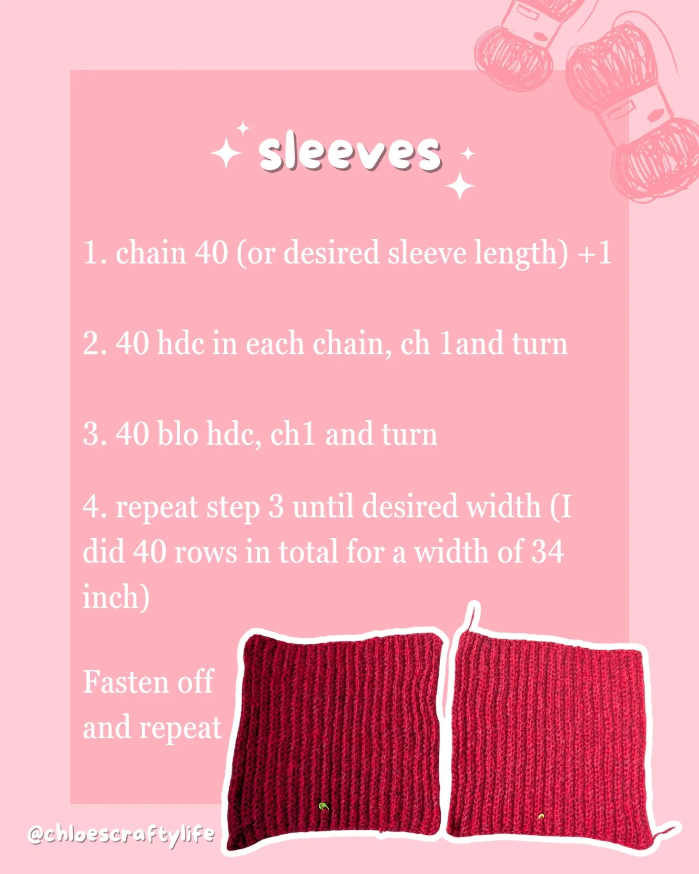 Free Crochet Cardigan Pattern: Red & White Cozy

❤️ Swipe for CHUNKY CARDI pattern 👉♥️