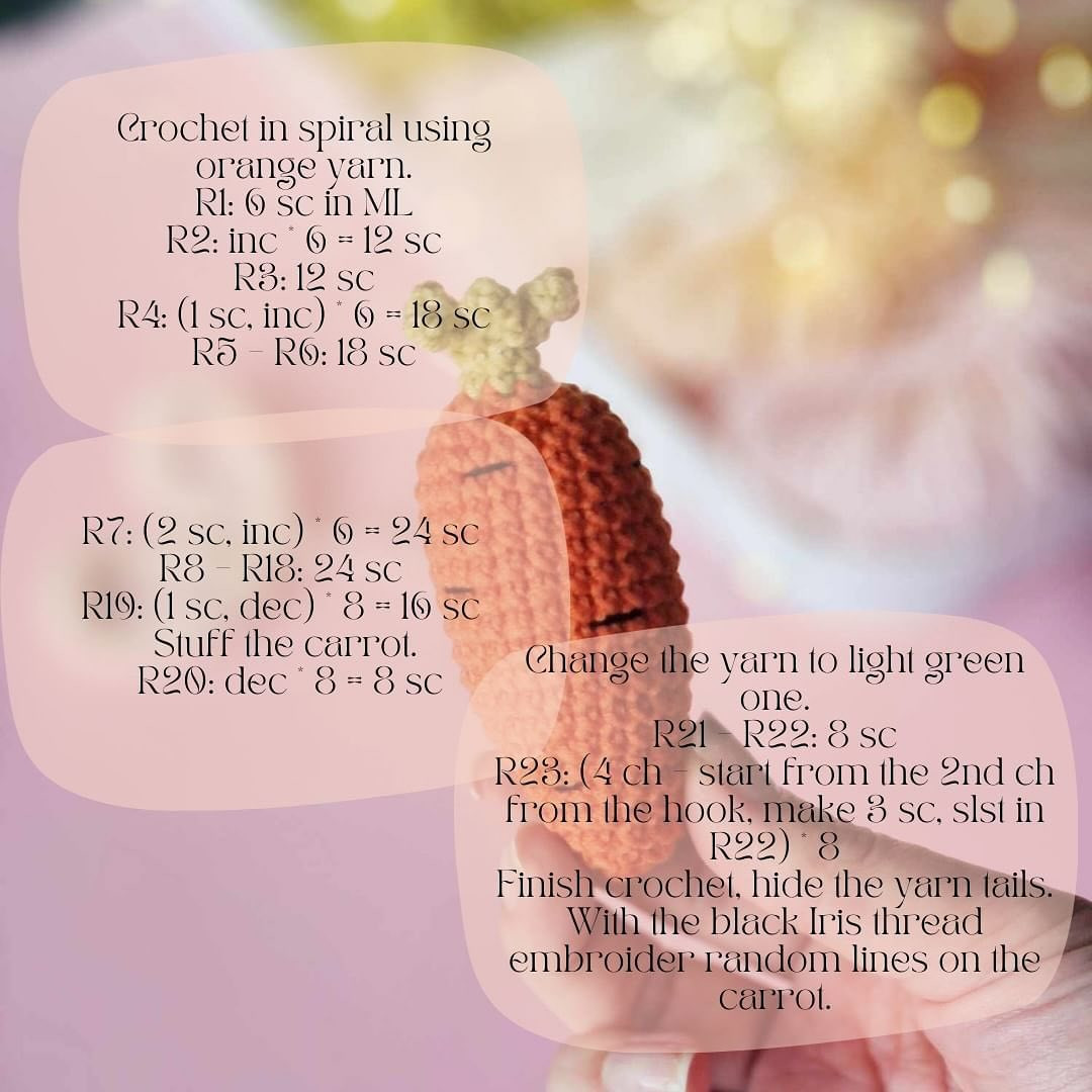 Free Crochet Carrot Pattern