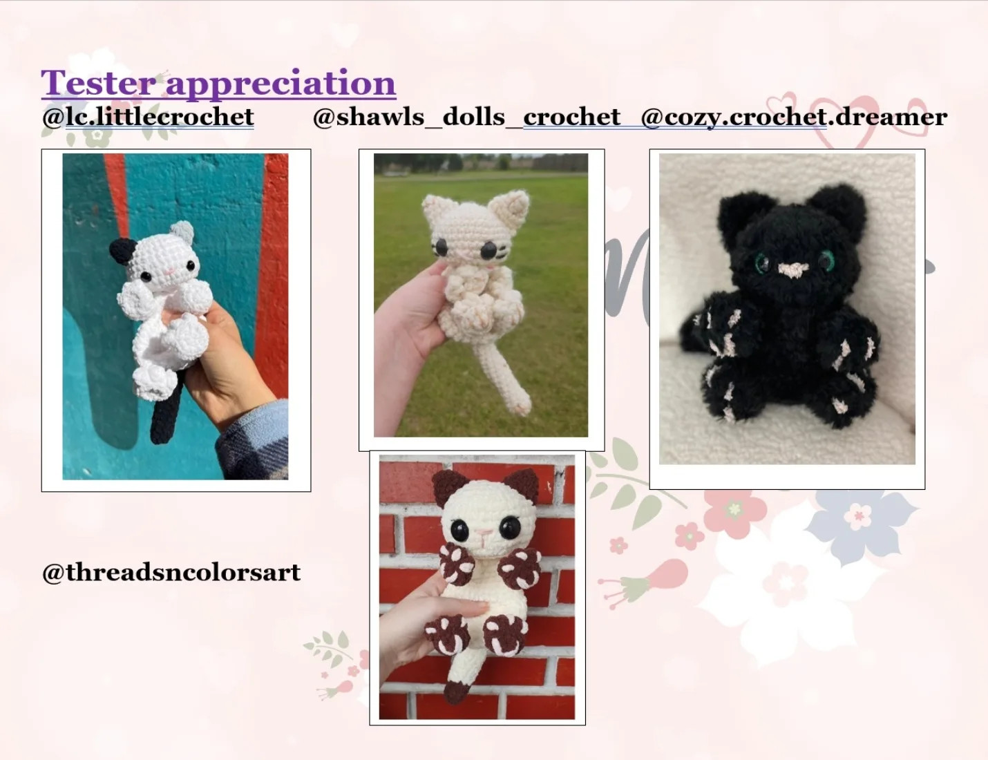 Free Crochet Cat Pattern Chart