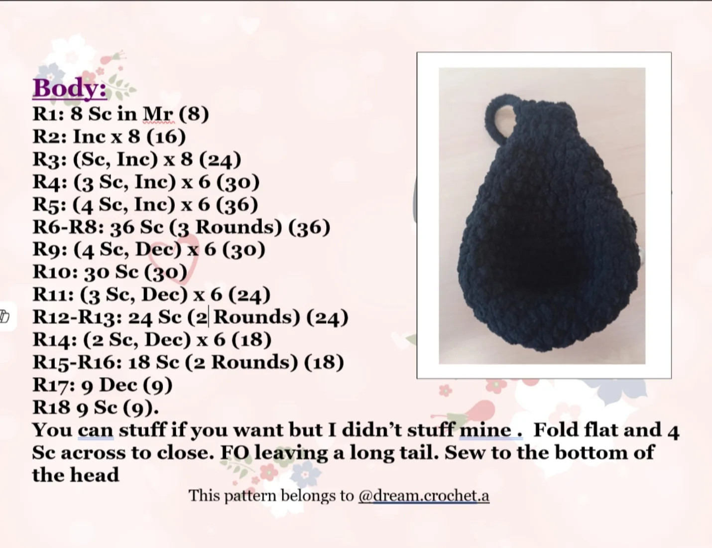 Free Crochet Cat Pattern Chart