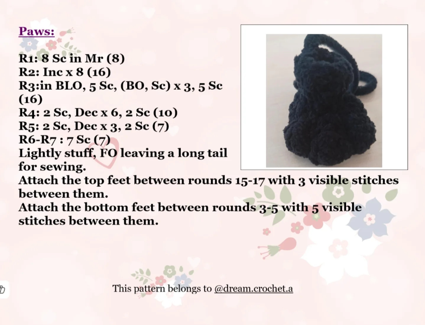 Free Crochet Cat Pattern Chart