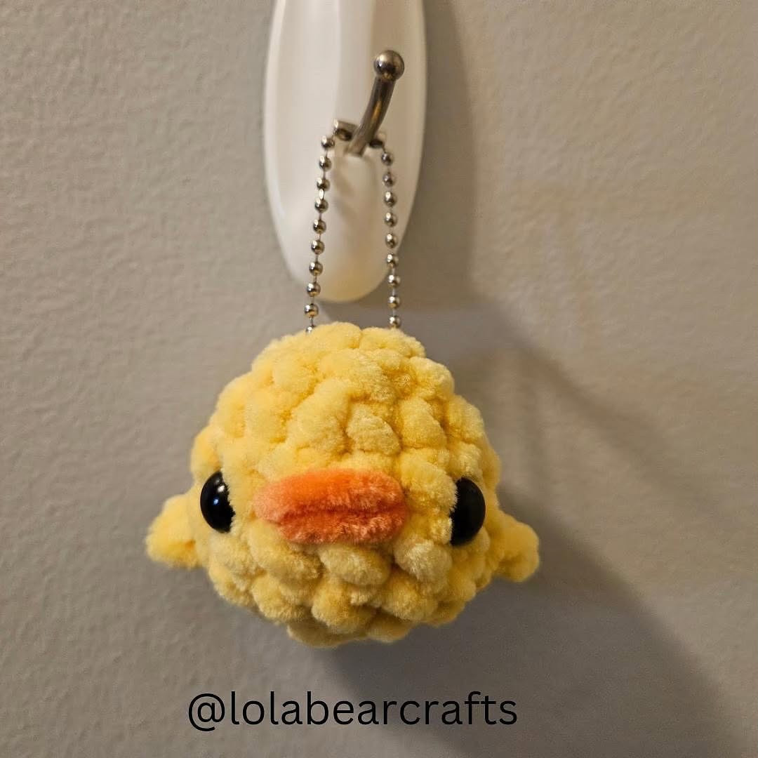 Free Crochet Chick Keychain Pattern
