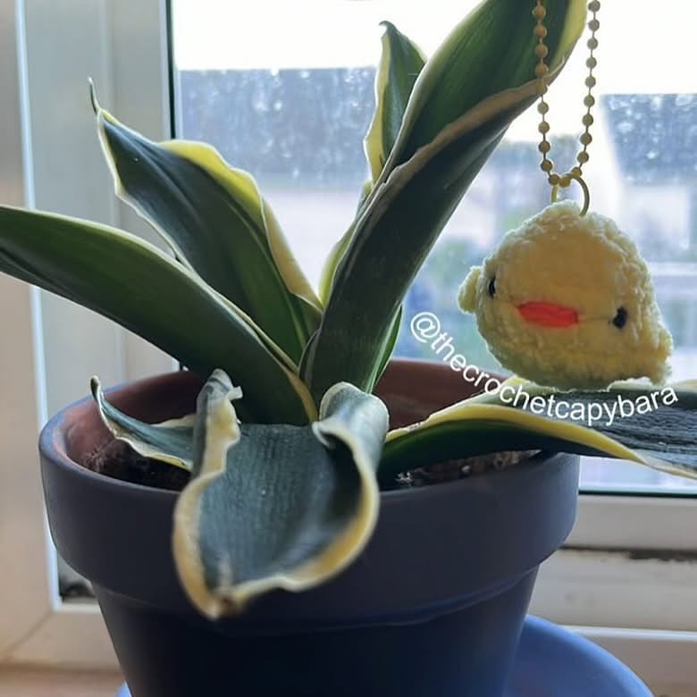 Free Crochet Chick Keychain Pattern