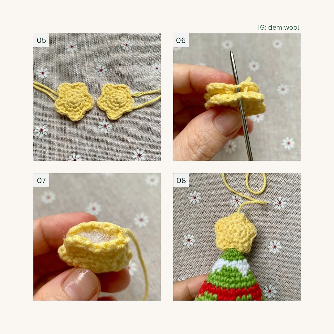 Free Crochet Christmas Tree Charm Pattern