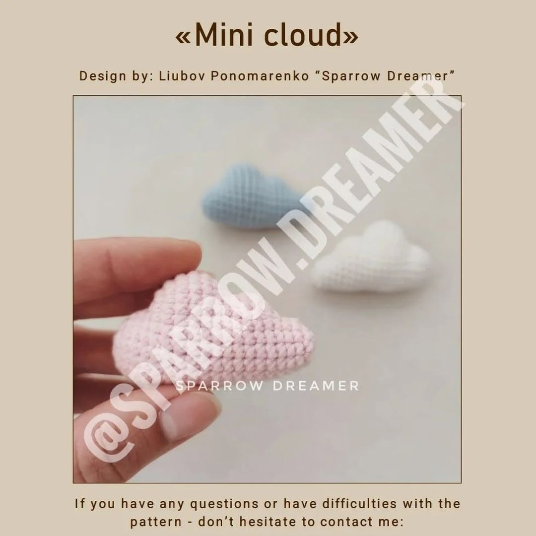 Free Crochet Cloud Pattern