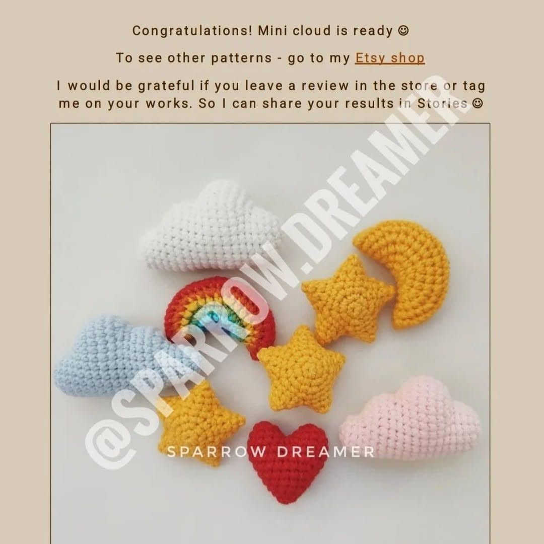 Free Crochet Cloud Pattern
