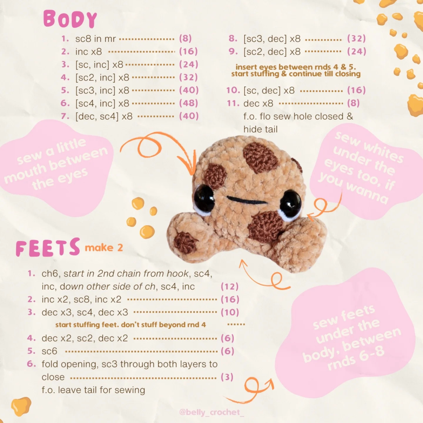 Free Crochet Cookie Pattern!