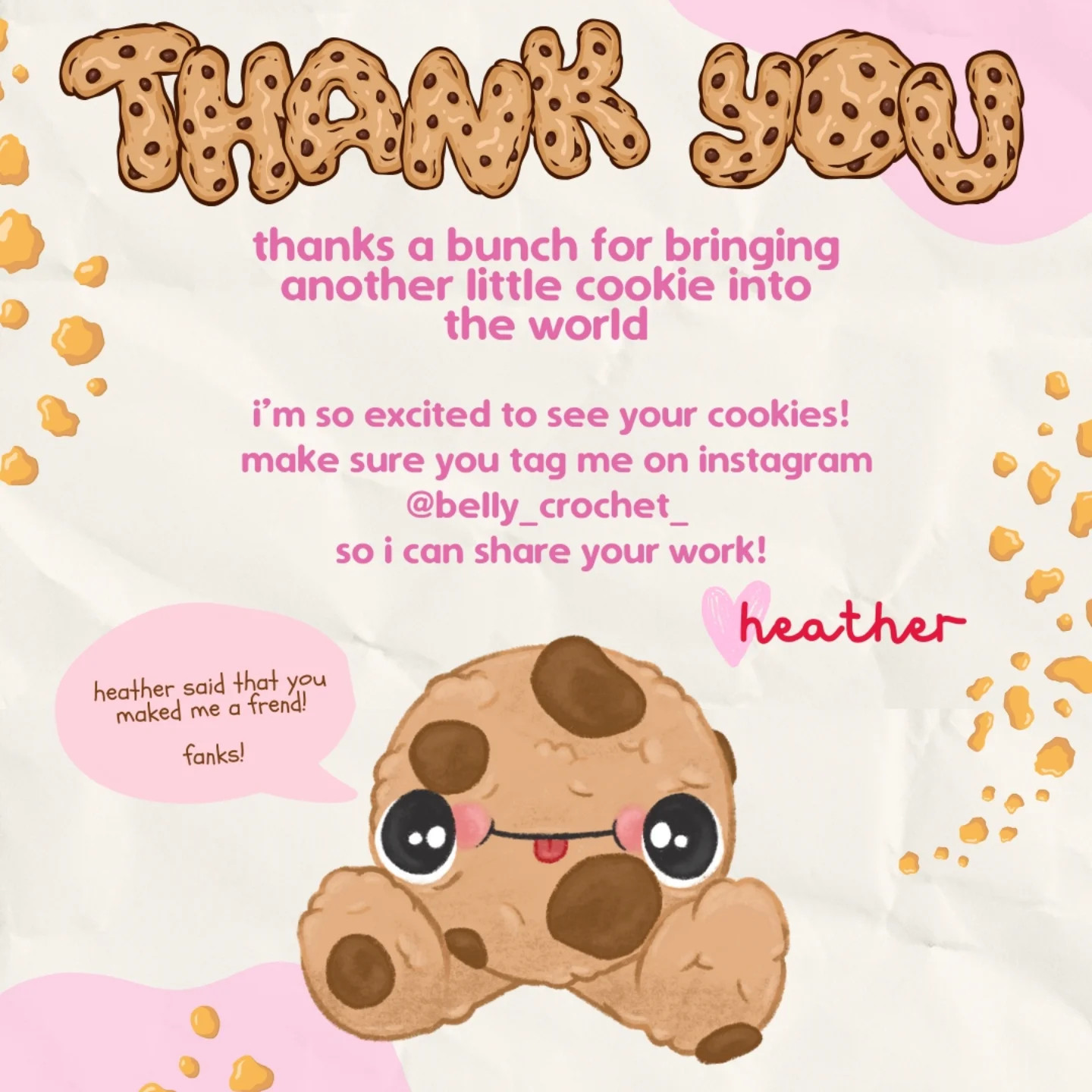 Free Crochet Cookie Pattern!