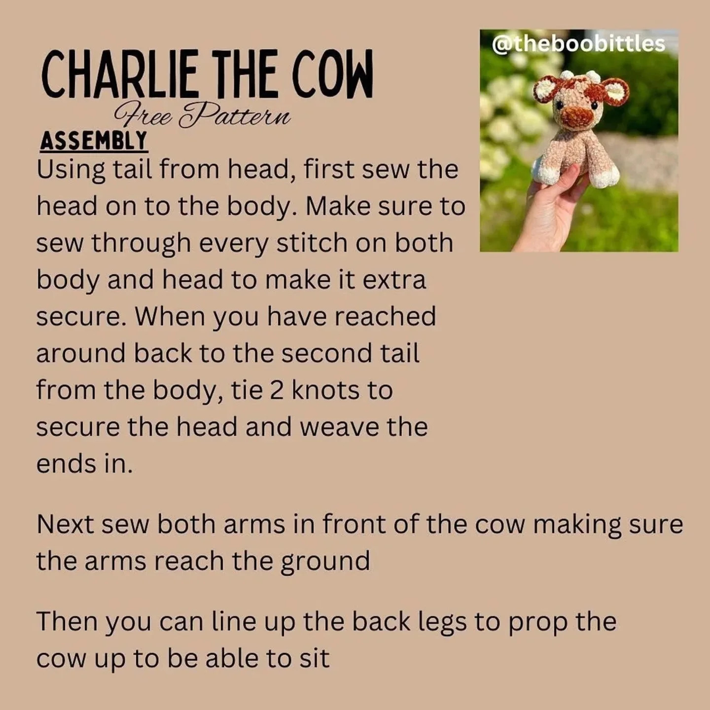 Free Crochet Cow Pattern: Adorable Amigurumi