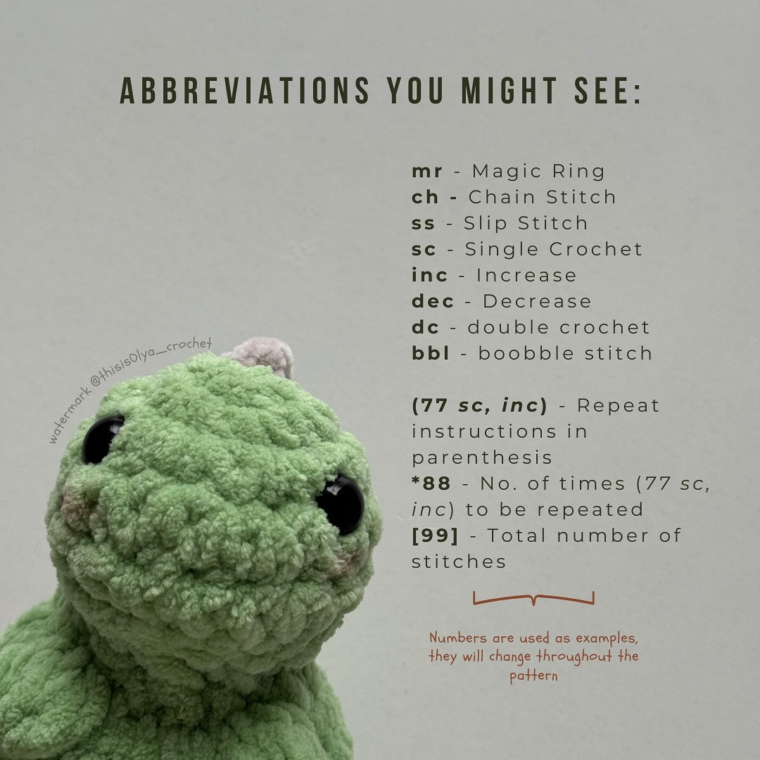Free Crochet Dinosaur Pattern: Low Sew Design