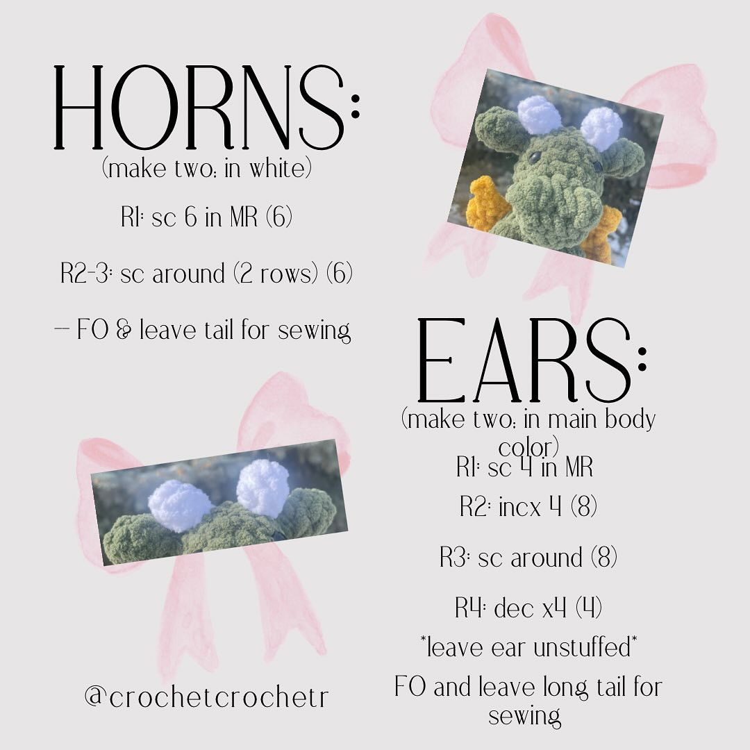 Free Crochet Dragon Pattern
